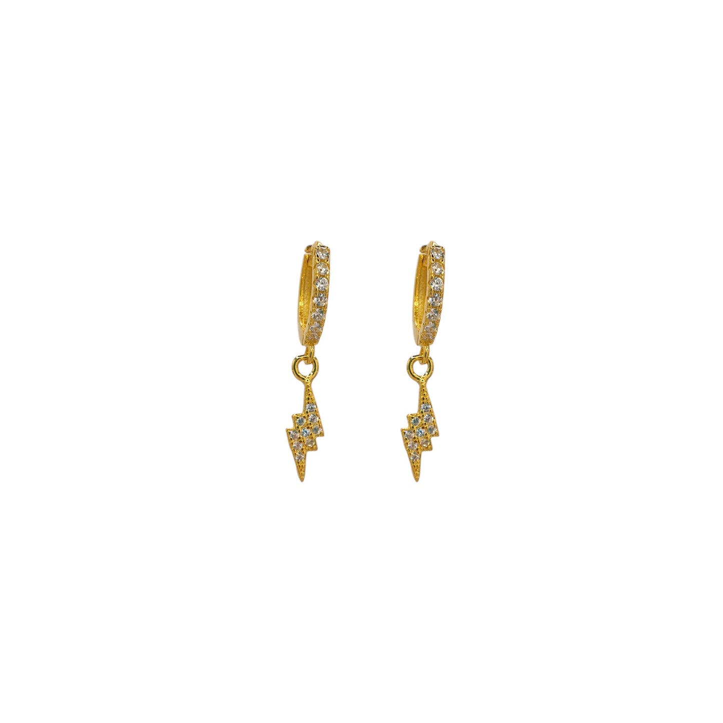 PENDIENTES RAYO DORADO