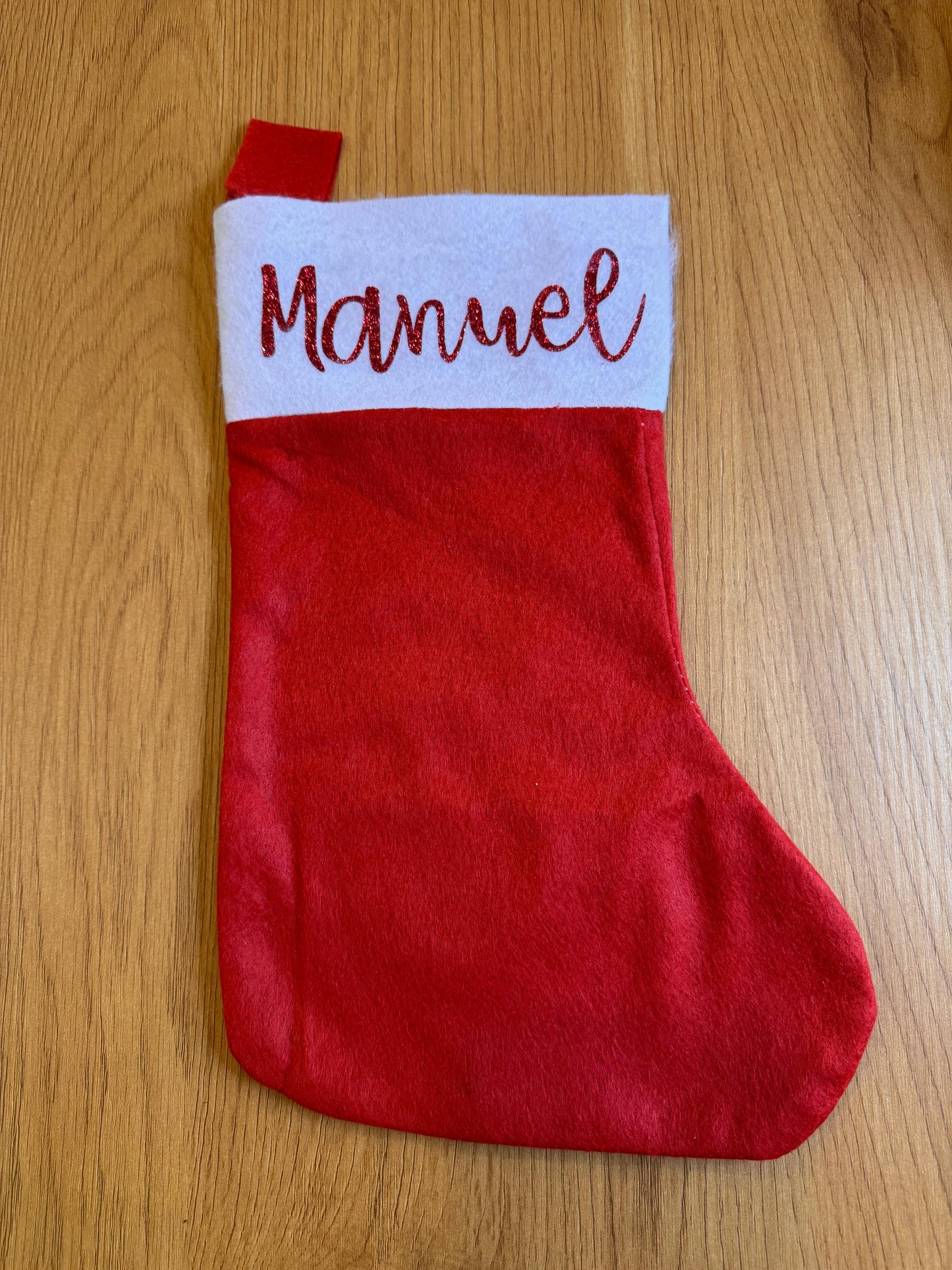 Calcetín de Navidad Personalizado con Nombre