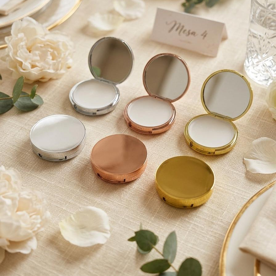 Bálsamo Labial con Espejo SPF15 – Detalle para Invitados de Boda, Bautizo y Comunión