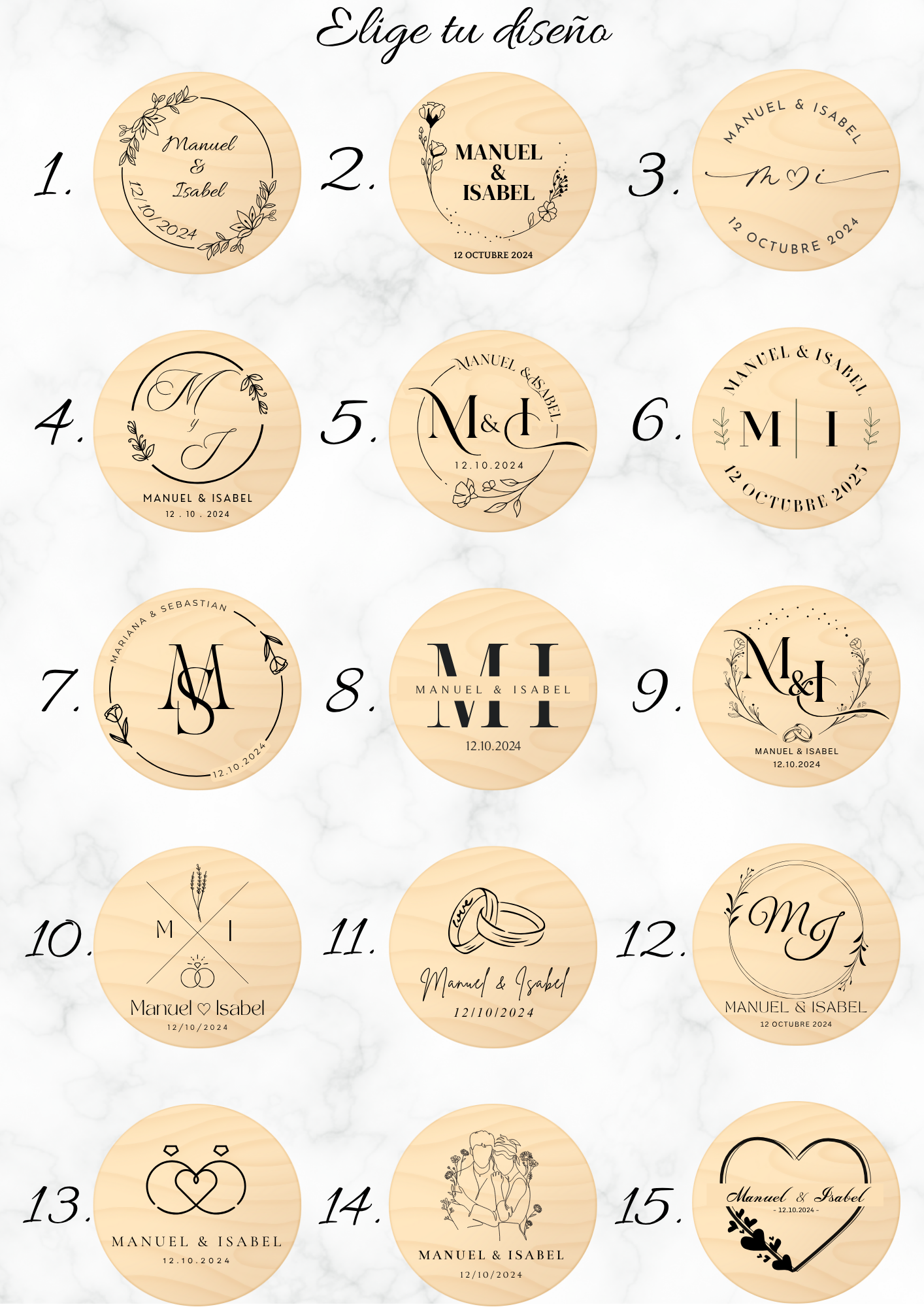 Joyero de madera con espejo personalizado – Detalle para boda