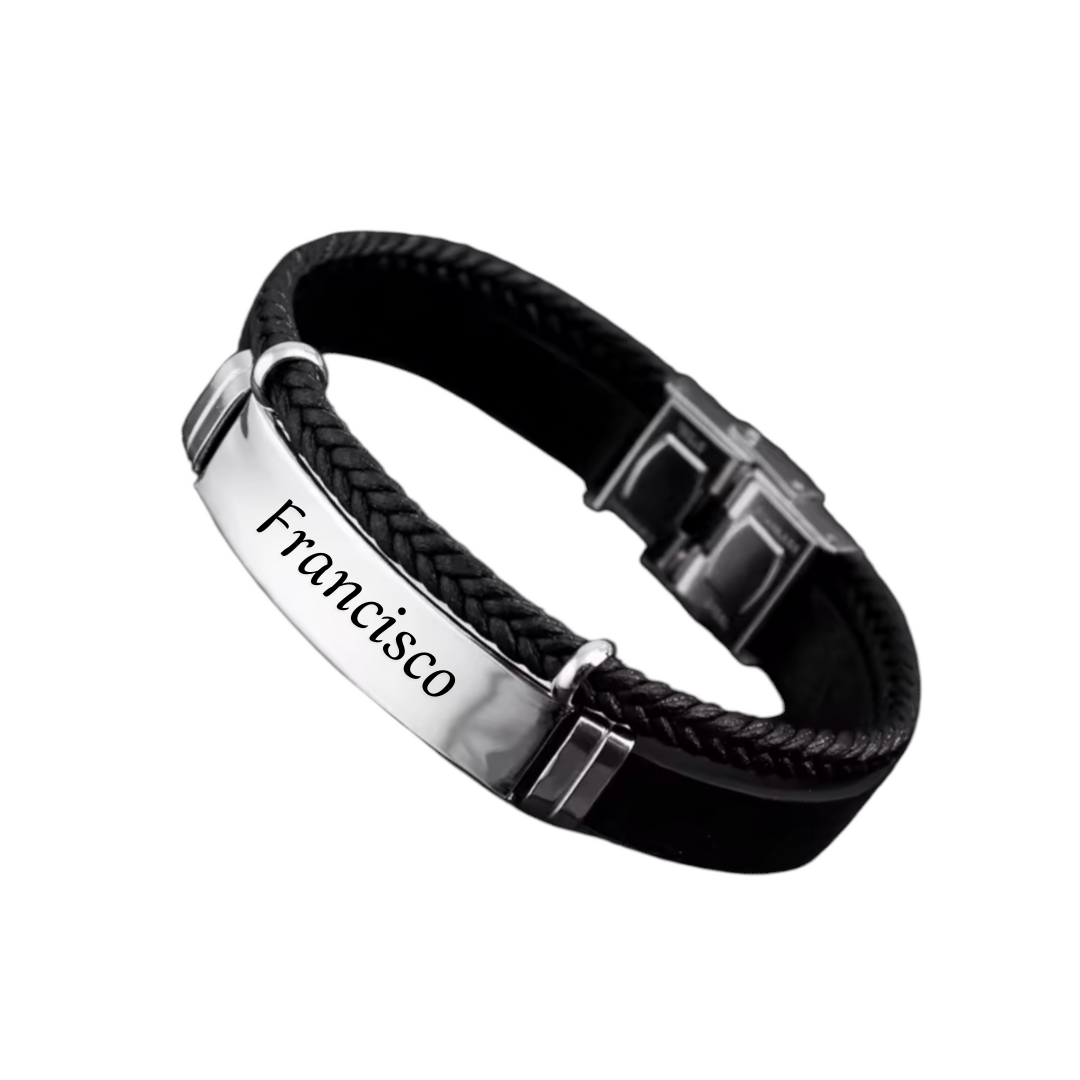 PULSERA HOMBRE POLIPIEL DOBLE