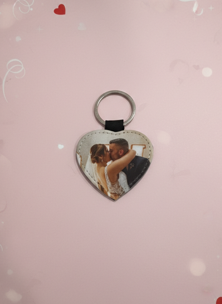 LLAVERO CON FOTO CORAZÓN