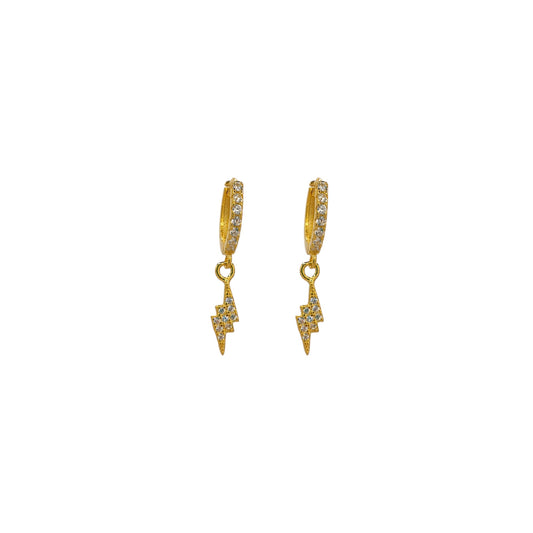 PENDIENTES RAYO DORADO