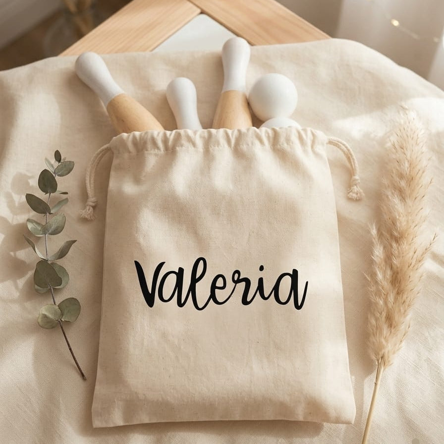 Juego de Bolos de Madera Personalizado · 9 Bolos y 3 Bolas · Detalle Infantil para Bodas, Comuniones y Bautizos
