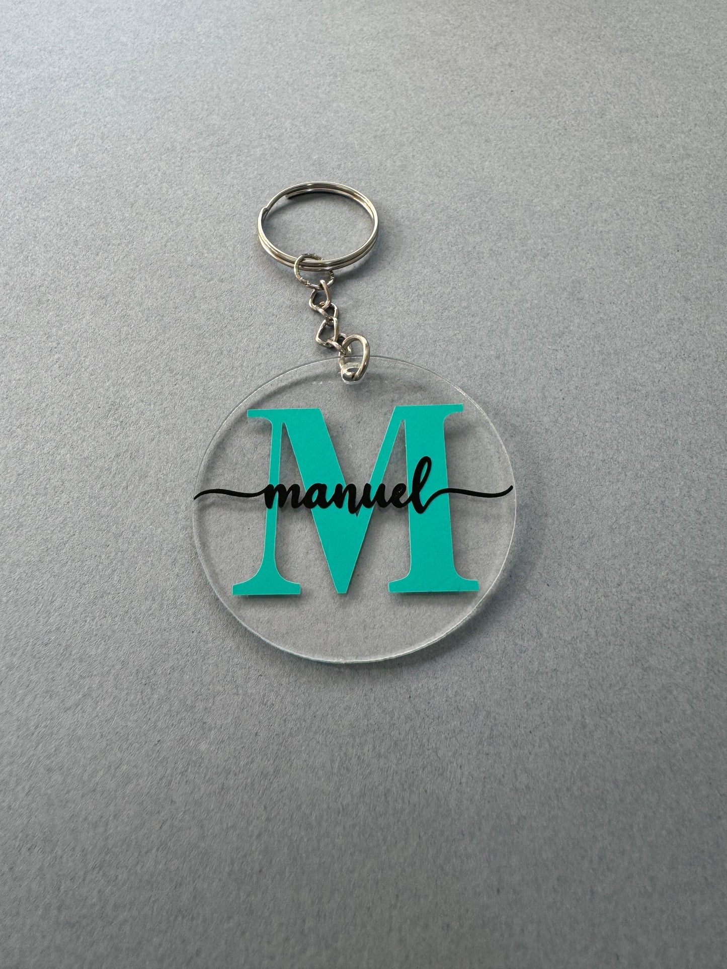 LLAVERO INICIAL Y NOMBRE