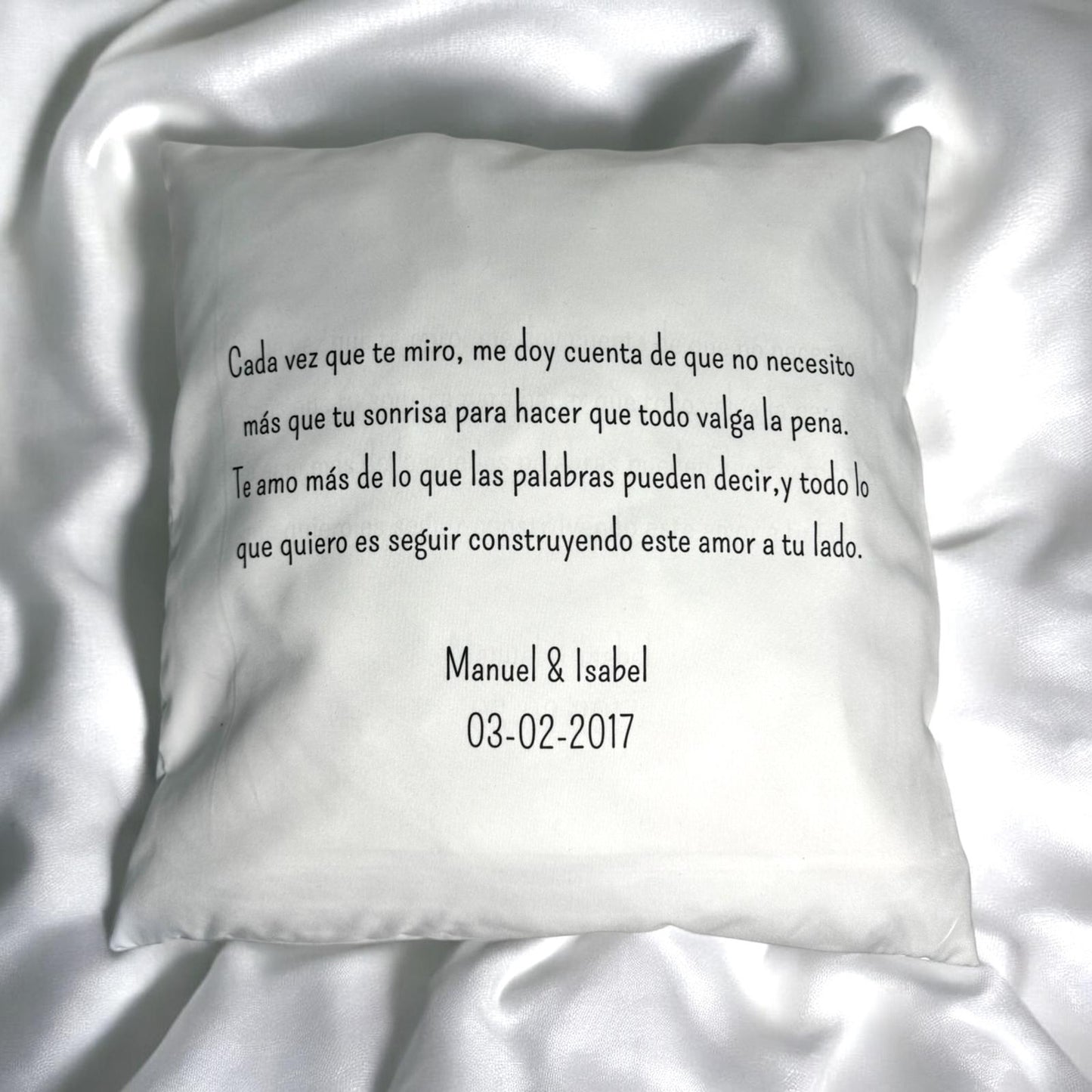 COJÍN CON FOTO Y DEDICATORIA