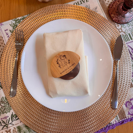 Cortapizzas de madera personalizado – Detalle original de boda