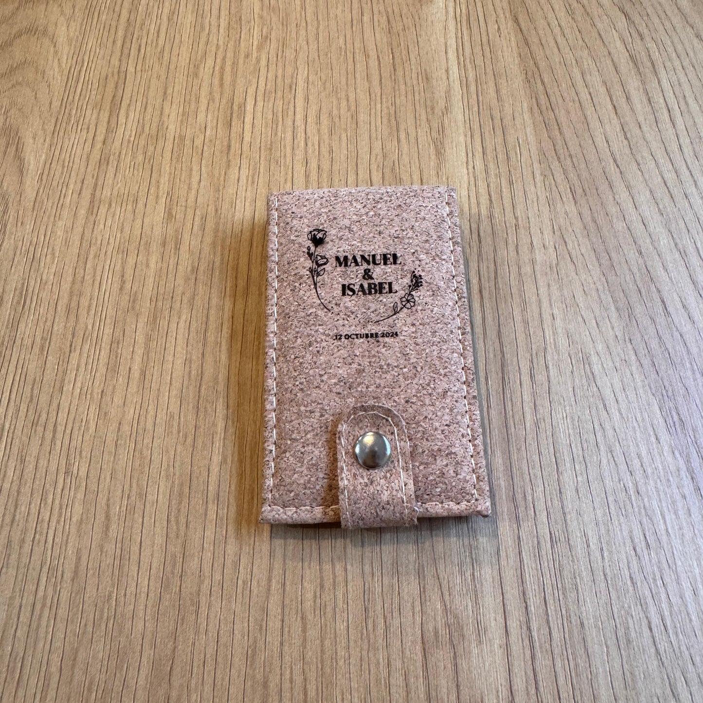 Set de manicura de corcho personalizado – Detalle de boda ecológico
