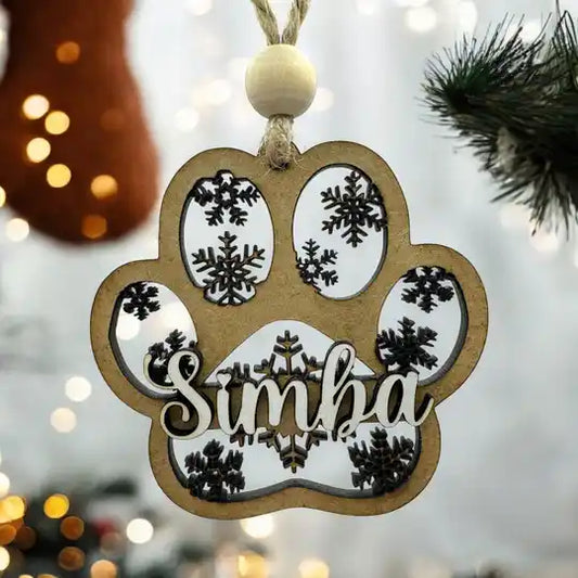 BOLA DE NAVIDAD PERSONALIZADA HUELLA