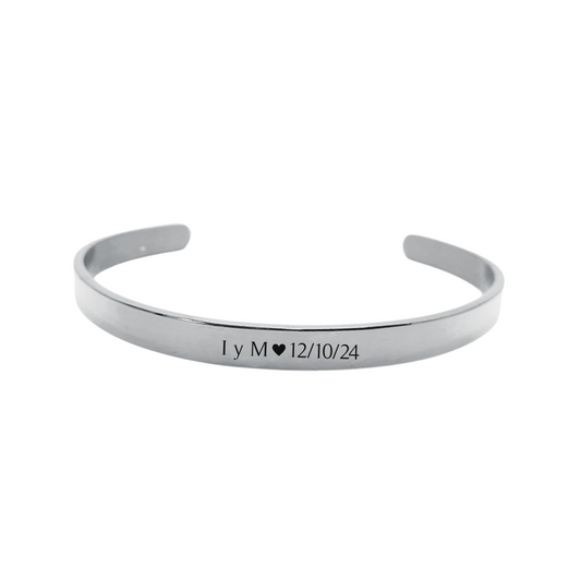 BRAZALETE PLATEADO PERSONALIZADO