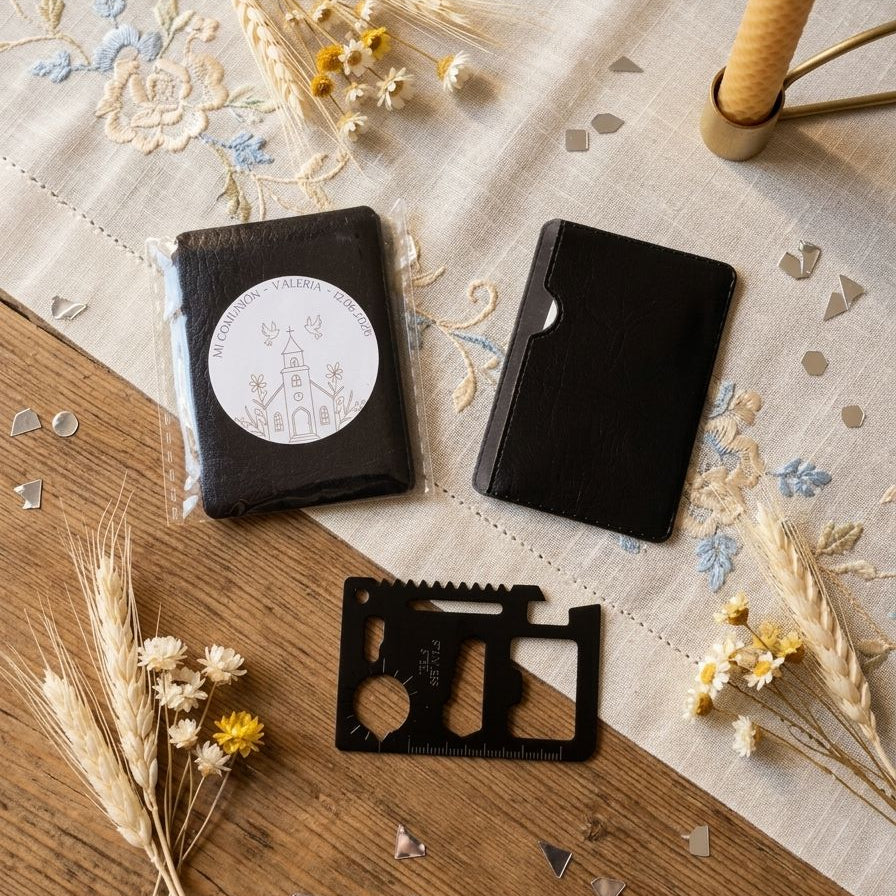Multiherramienta de Acero Inoxidable Personalizada · Detalle para Hombres en Comunión