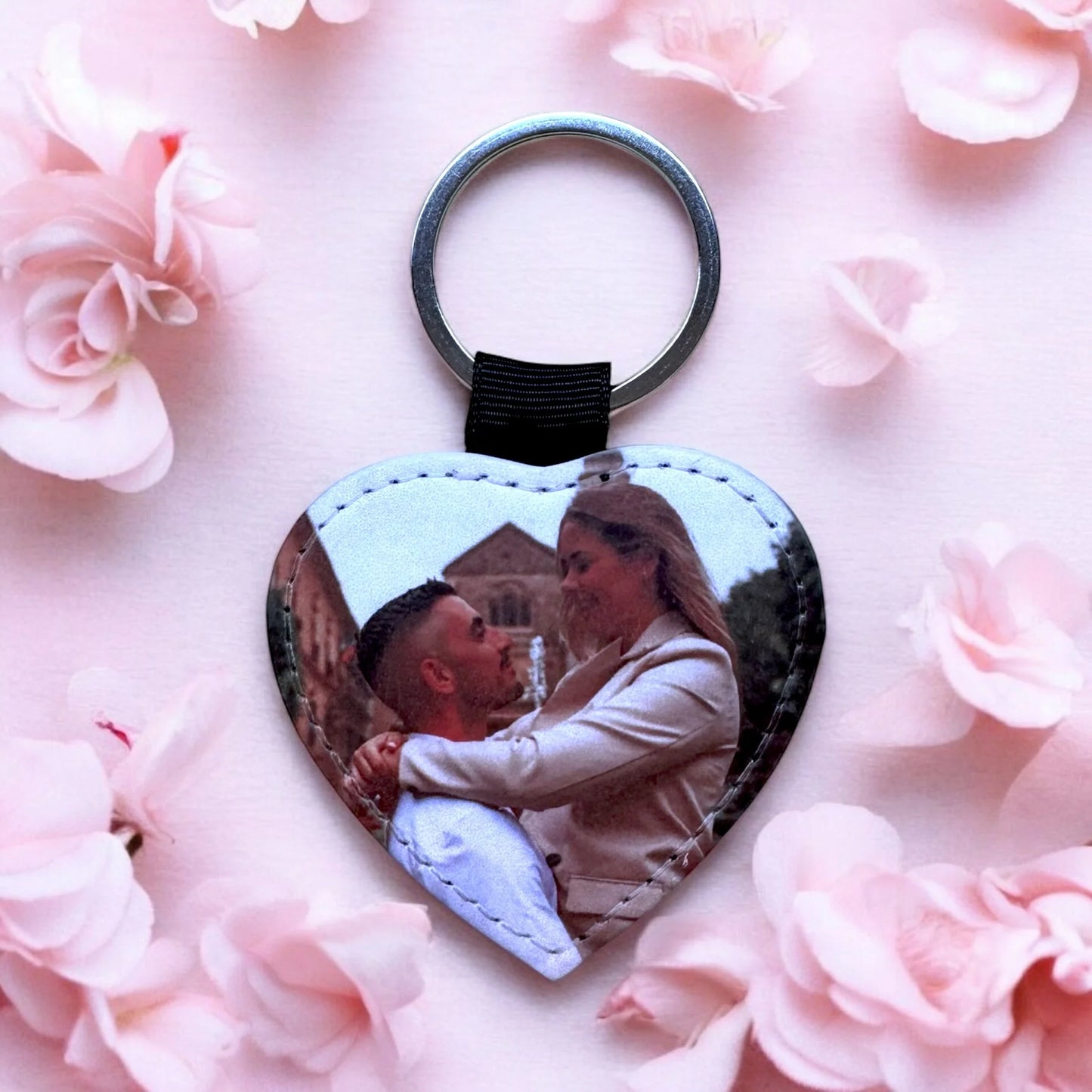 LLAVERO CON FOTO CORAZÓN