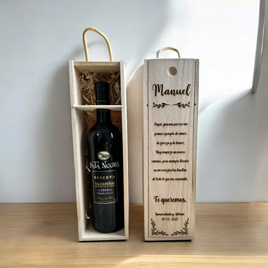 CAJA DE VINO PERSONALIZADA