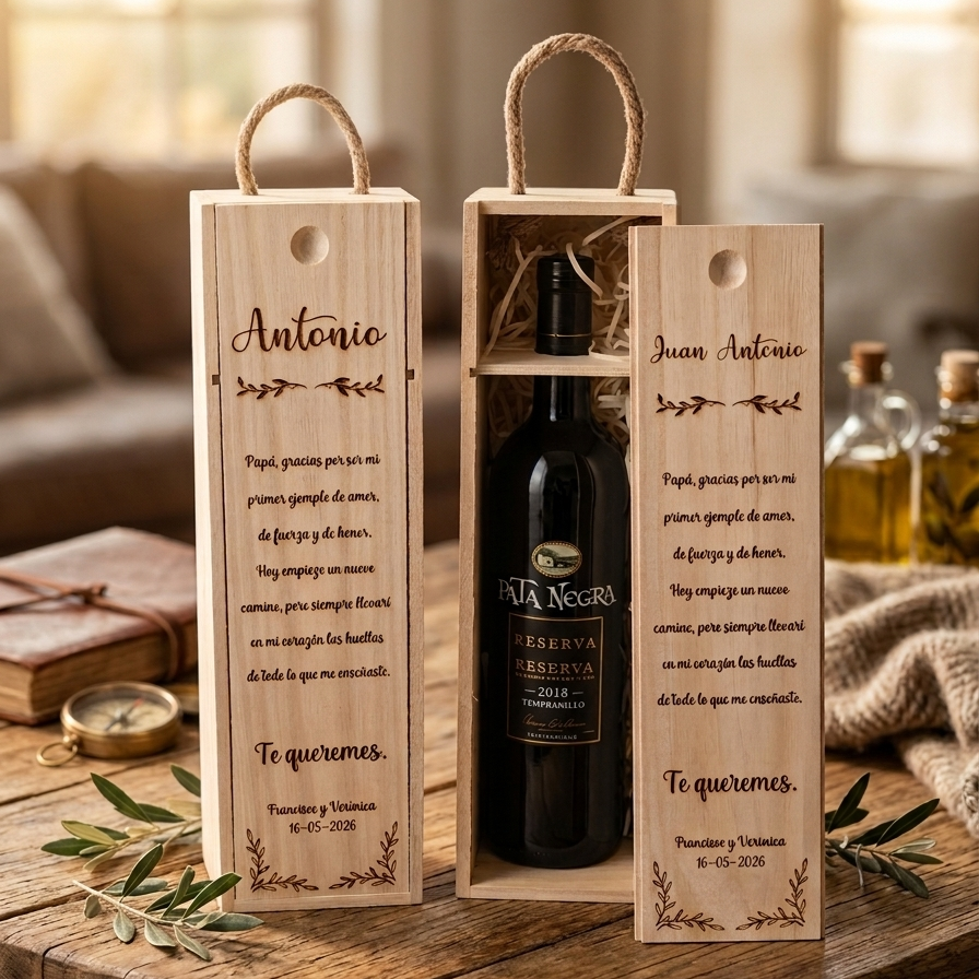 CAJA DE VINO PERSONALIZADA