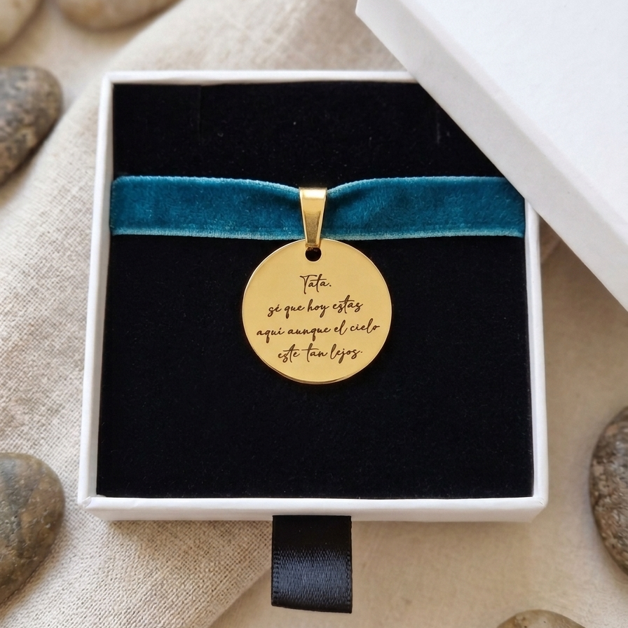 MEDALLA RAMO DE NOVIA PERSONALIZADA