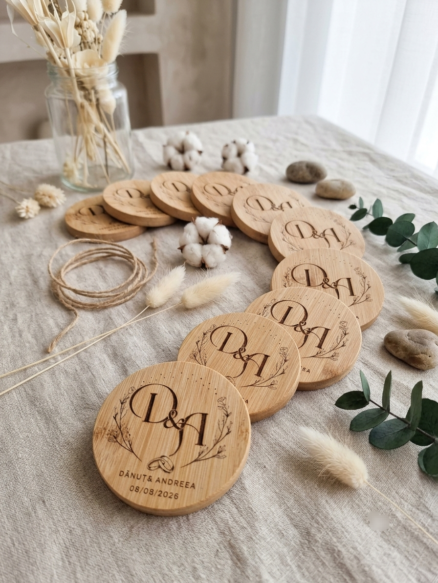 Abridor con imán personalizado para boda – Detalle para invitados