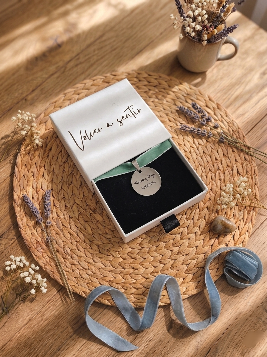 MEDALLA RAMO DE NOVIA PERSONALIZADA